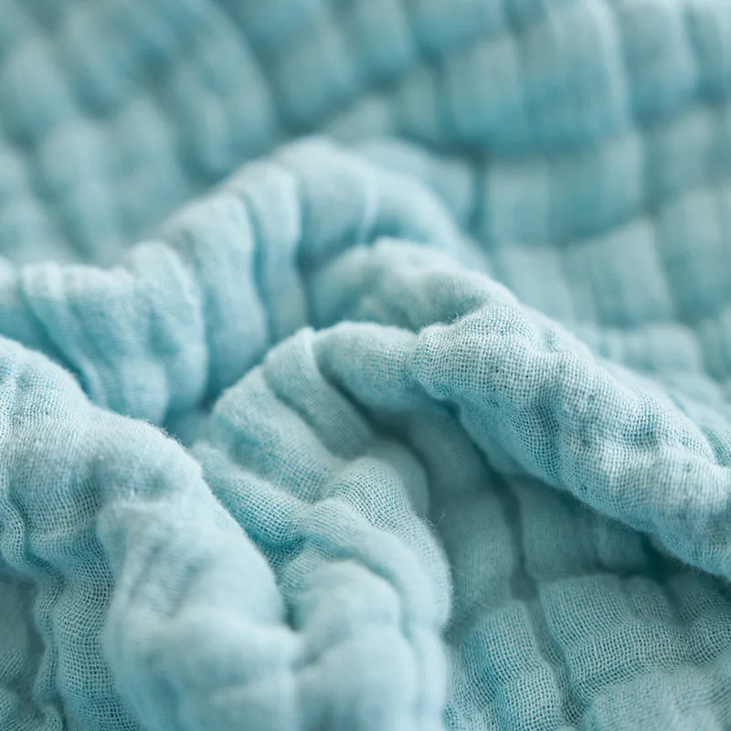 6-Layer Cotton Gauze Throw Blanket – Multiple Sizes – bo he lan / 200x230cm