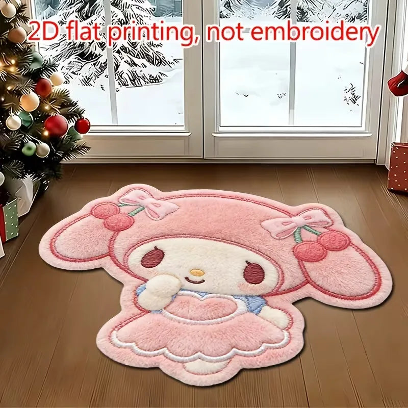 Hello Kitty & Teddy Bear Shaped Floor Mat