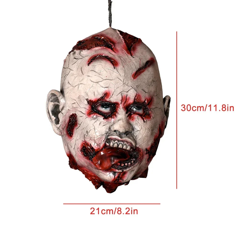 Hanging Latex Severed Head Halloween Prop – 32 Designs – 020