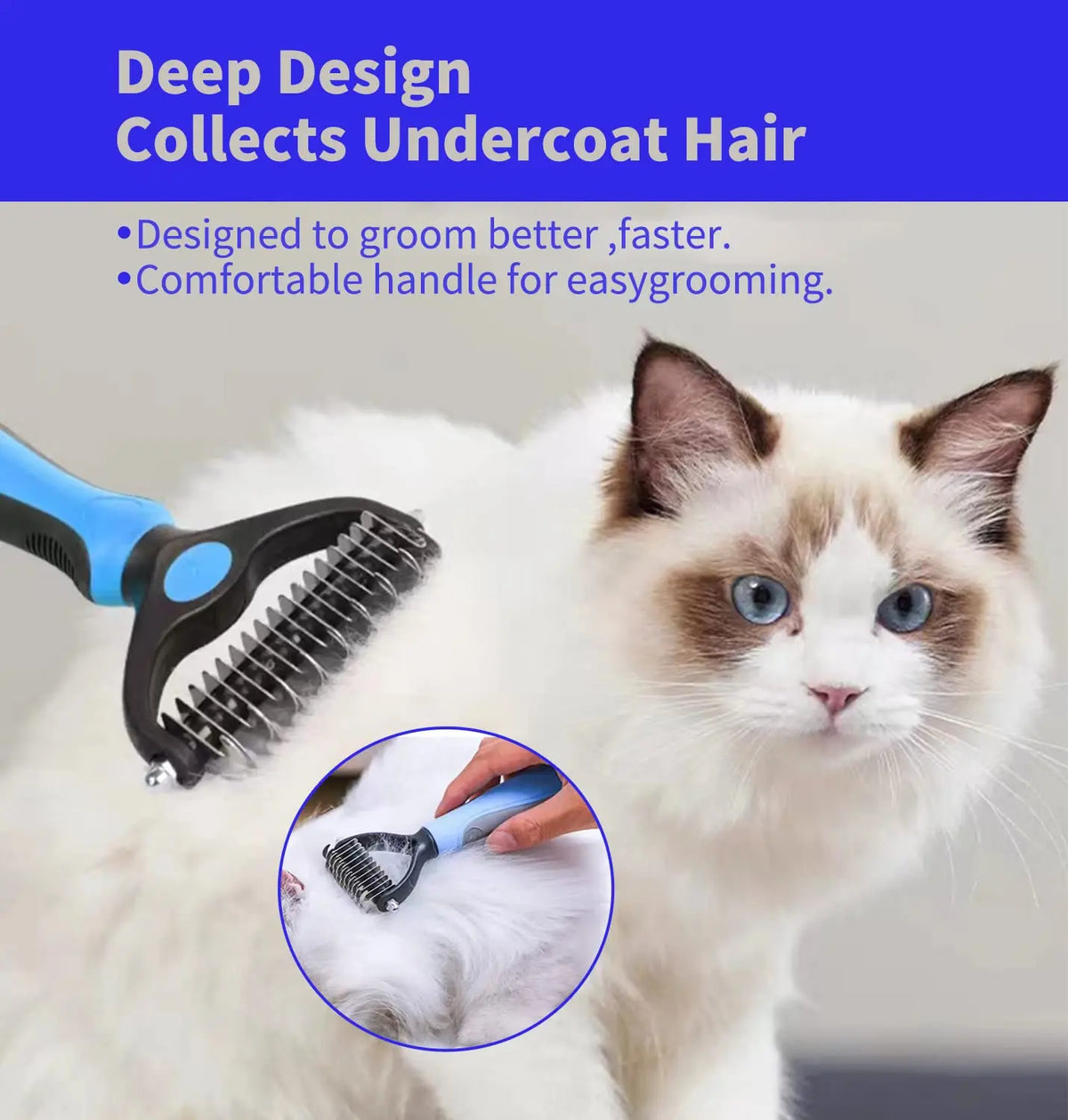 Pet Deshedding & Grooming Tools – Assorted Options