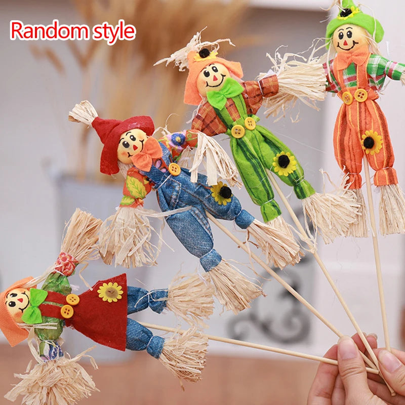 small autumn harvest scarecrow seasonal decoration