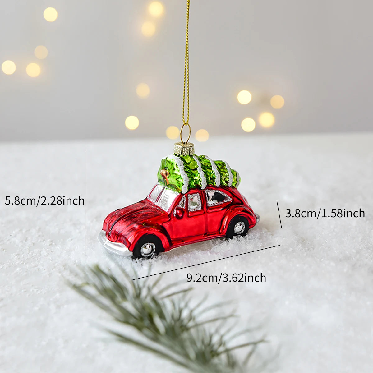 Glass Christmas Character Tree Ornament - Style 10 - LOWZY