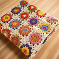 Hand-Crocheted Floral Throw & Decorative Cover – Multiple Sizes – 160x80cm