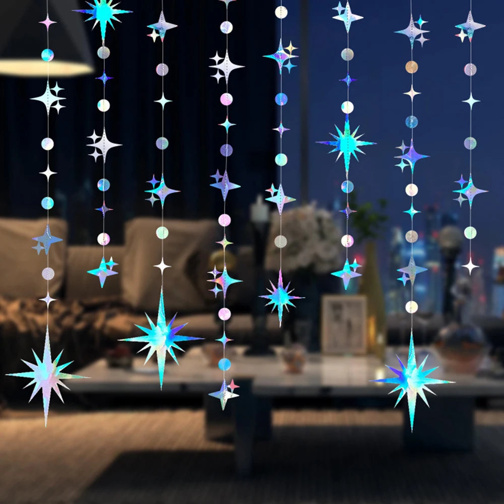 Hanging Star Decoration Set – Party & Room Décor