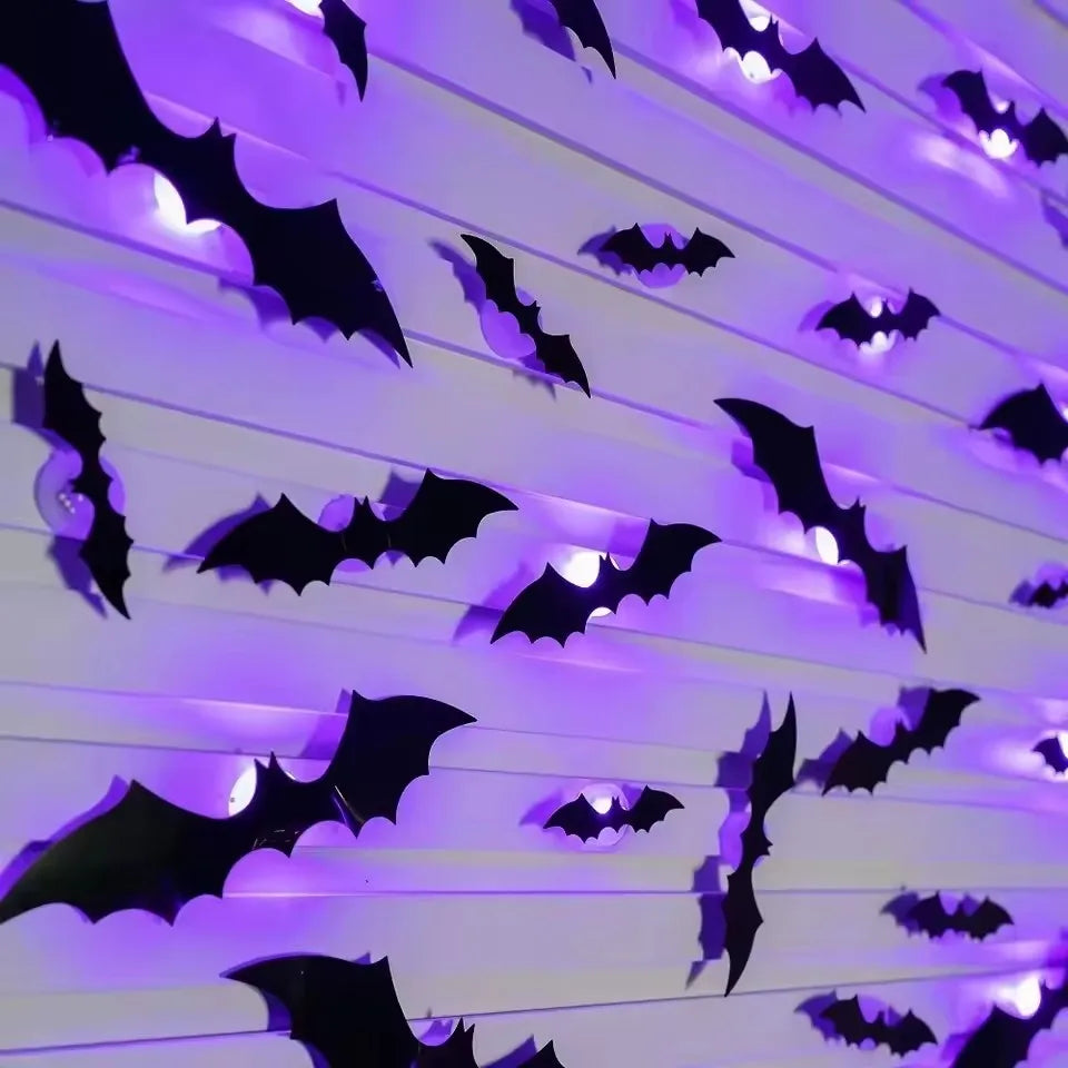 3D LED Bat Wall Lights – 12 to 48 Pieces – 24PCS