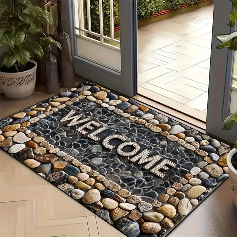 Stone Pattern Washable Doormat
