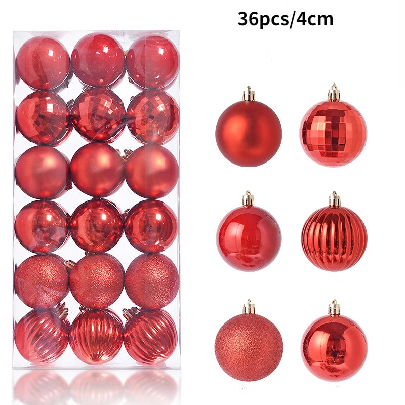 Colourful Christmas Baubles – 24 or 36 Pack - view 26 - LOWZY