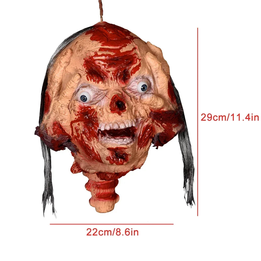 Hanging Latex Severed Head Halloween Prop – 32 Designs – 006