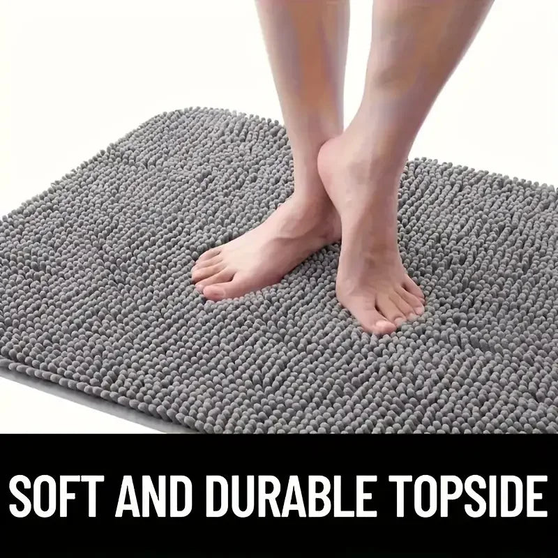 Grey Washable Dog Doormat for Muddy Paws