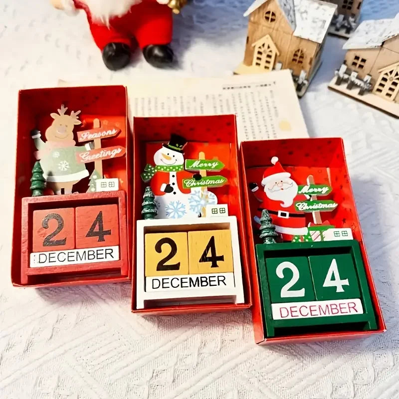 Adjustable Wooden Christmas Countdown Calendar - LOWZY