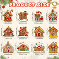 Gingerbread House Christmas Ornaments – 12 Pack - view 7 - LOWZY