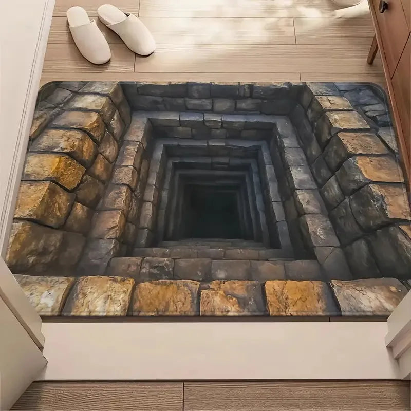 Cave Scenery Printed Doormat