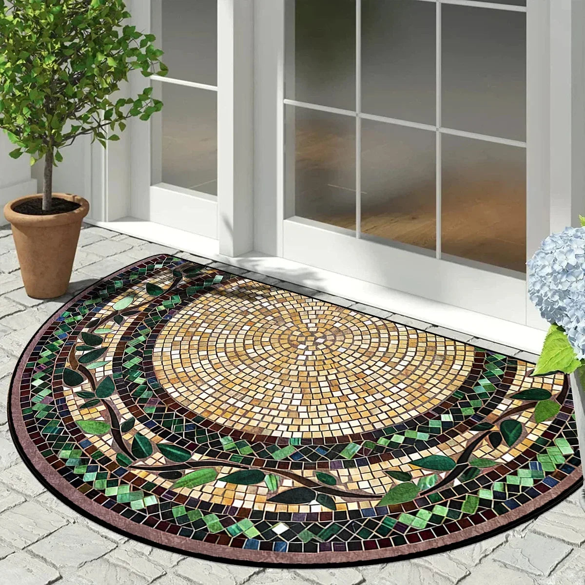 Decorative Polyester Entrance Rug
