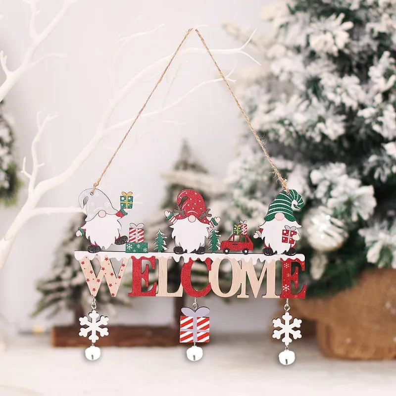 Wooden Christmas Door & Wall Hanging - Style5 - LOWZY