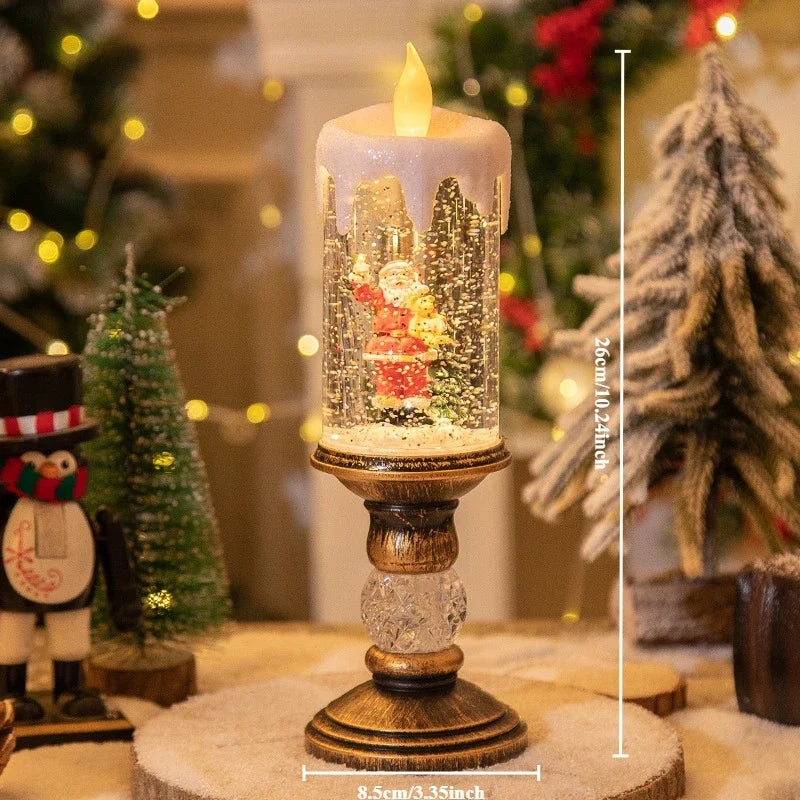 Light-Up Christmas Crystal Snow Ornament - LOWZY