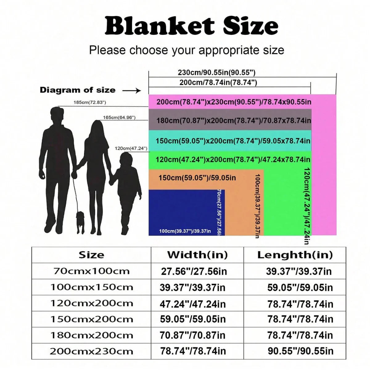 Geometric Coral Fleece Blanket – 7 Colours & 6 Sizes – green / 200x230cm