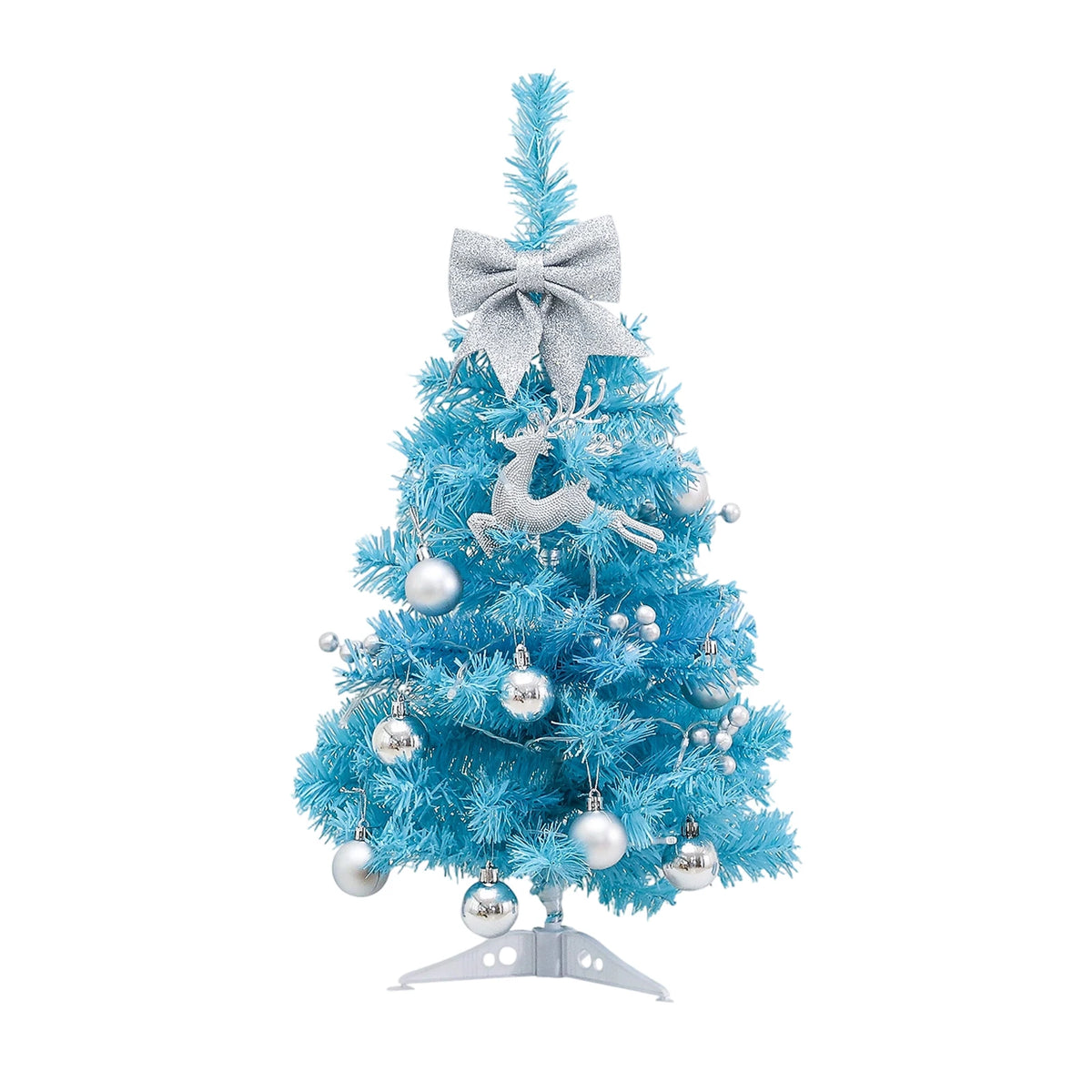 45cm Blue Light-Up Mini Christmas Tree - LOWZY