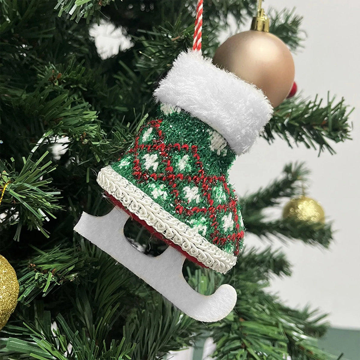 Mini Ice Skate Christmas Tree Ornament - LOWZY
