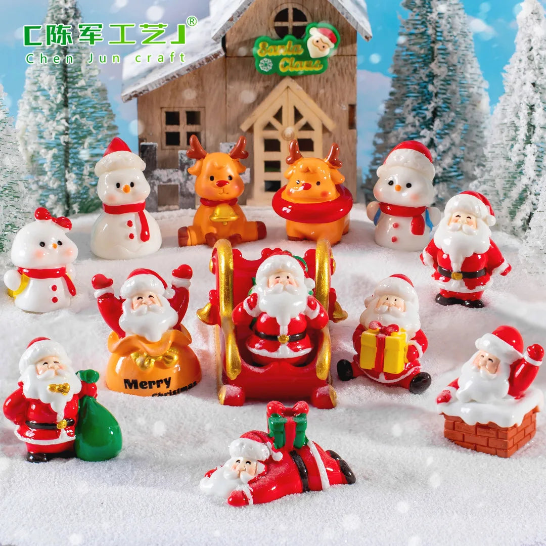 Mini Resin Christmas Character Figurine - LOWZY