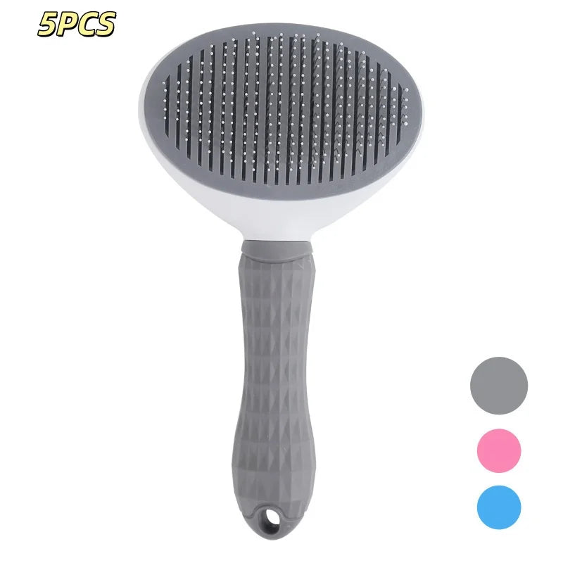 Self-Cleaning Pet Grooming Brush for Dogs & Cats