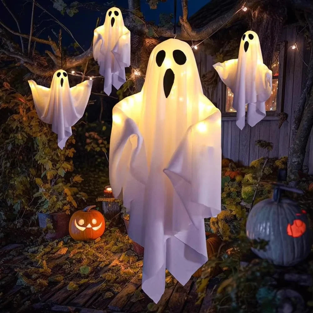 LED Hanging Ghost Halloween Decoration