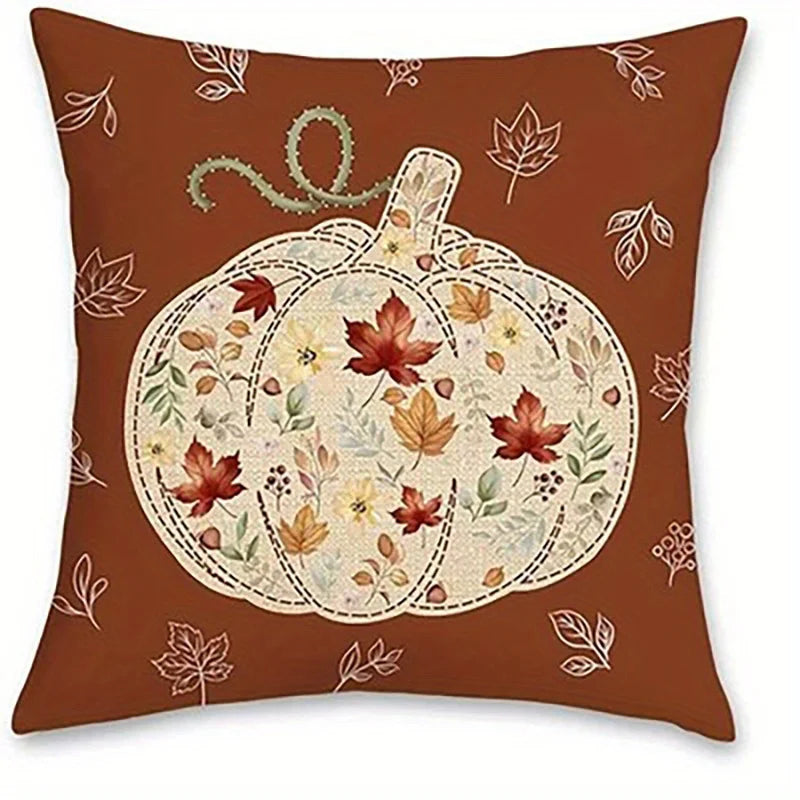 autumn printed decorative cushion cover for sofa or bedroom