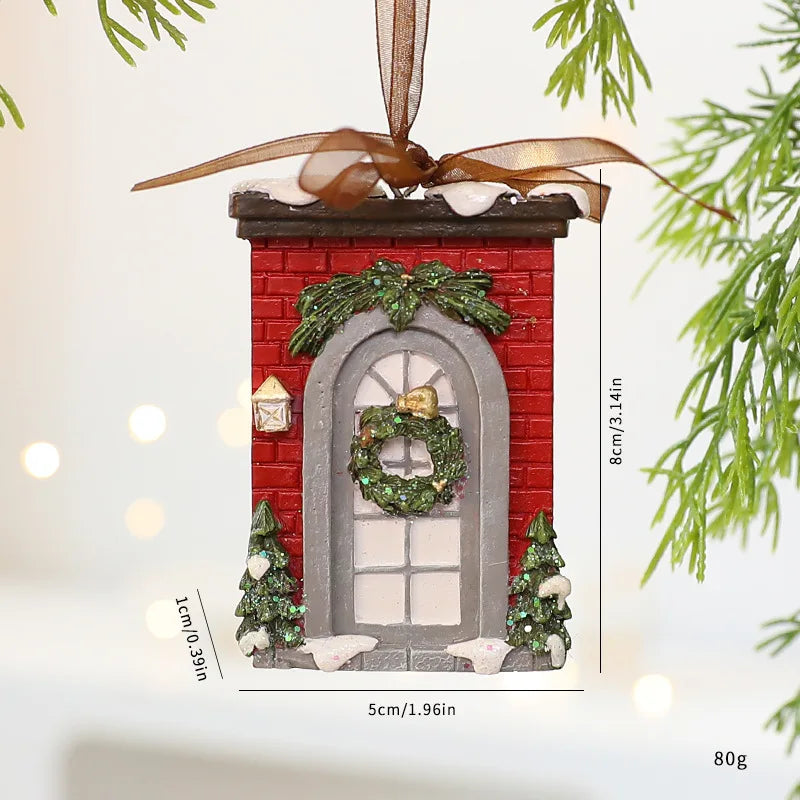 Vintage Resin Christmas Bell Ornament - Style 4 - LOWZY