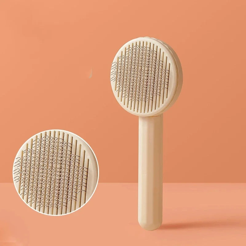 Self-Cleaning Pet Grooming Brush for Dogs & Cats