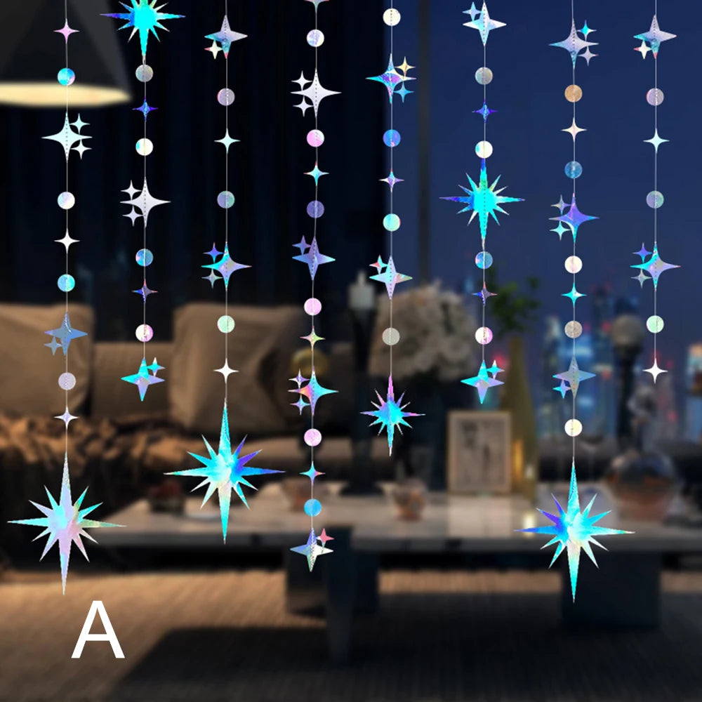 Hanging Star Decoration Set – Party & Room Décor