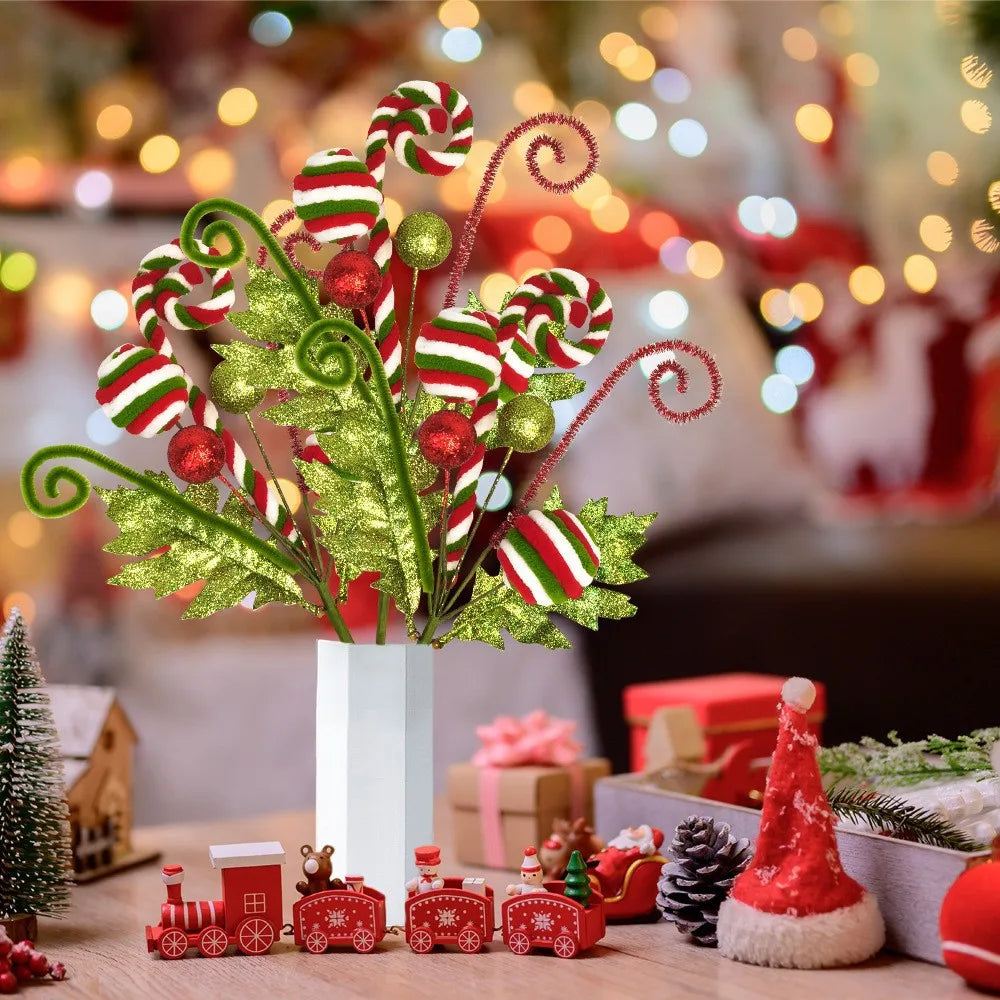 Pink & Green Candy Swirl Christmas Tree Decoration - view 2 - LOWZY
