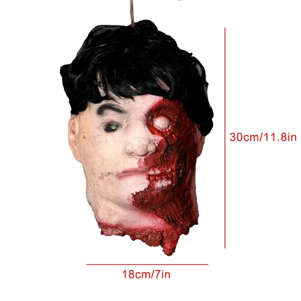 Hanging Latex Severed Head Halloween Prop – 32 Designs – 142
