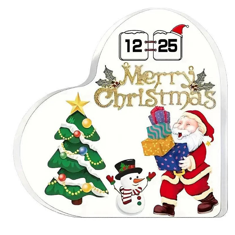 Acrylic Christmas Heart Table Decoration - LOWZY