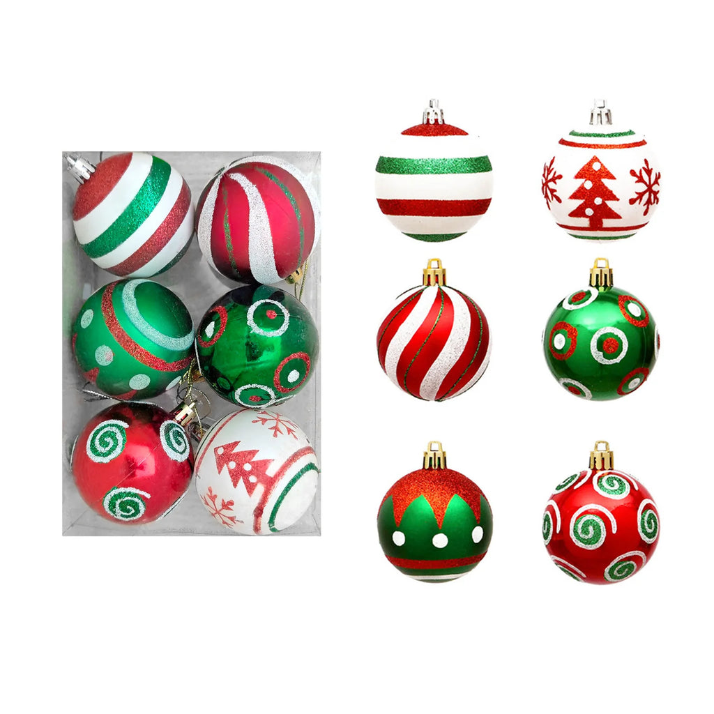 Traditional Christmas Baubles – 6 Piece Gift Set - view 5 - LOWZY