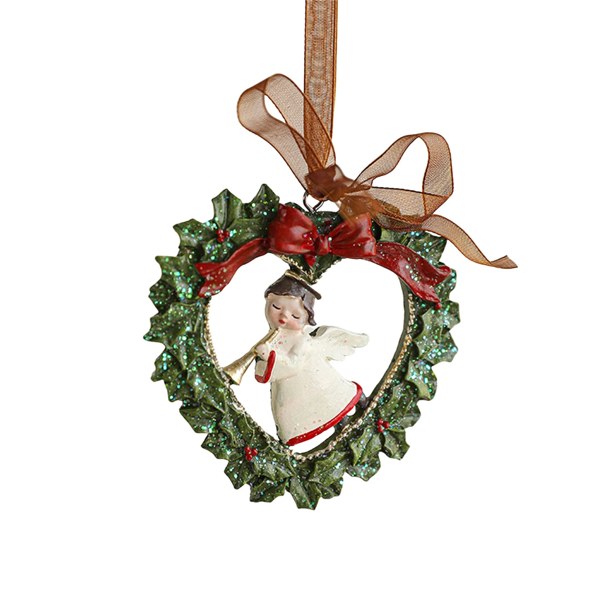 Vintage Storybook Resin Christmas Ornament - Locomotive - LOWZY