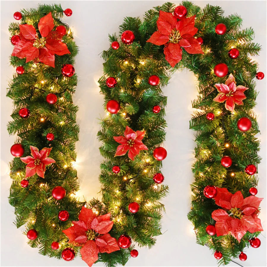 2.7m Light-Up Christmas Garland - LOWZY