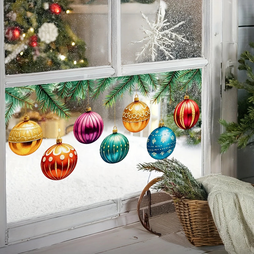 Colourful Christmas Window Clings - view 5 - LOWZY
