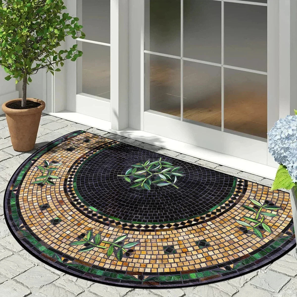 Decorative Polyester Entrance Rug