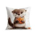 Autumn Woodland Animal Cushion Cover – 40–60 cm