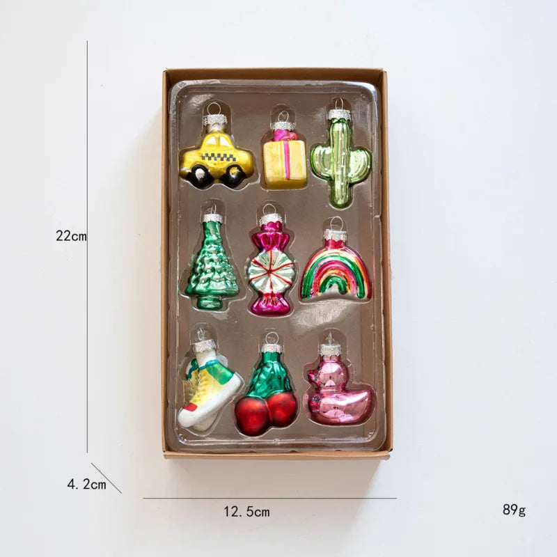 Glass Christmas Tree Ornament Set - LOWZY