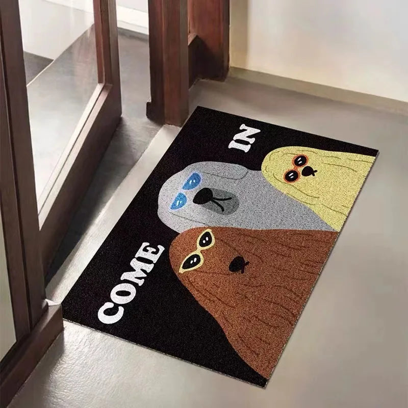 Funny Cat & Dog PVC Doormat