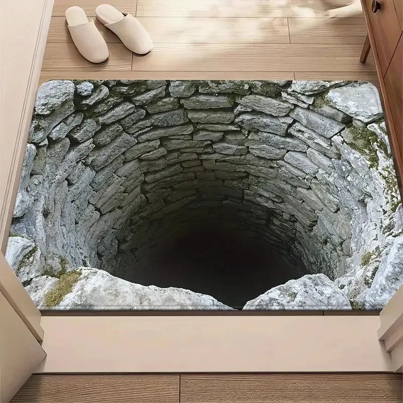 Cave Scenery Printed Doormat