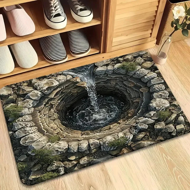 Cave Scenery Printed Doormat