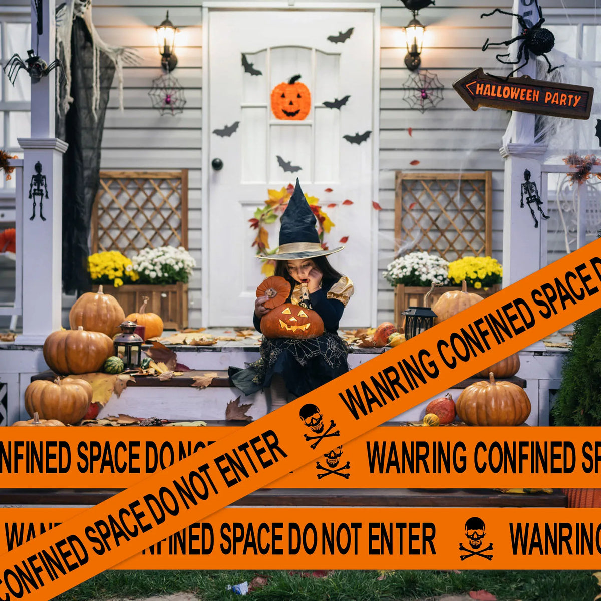 10m Halloween Warning Tape – Zombie & Danger Cordon