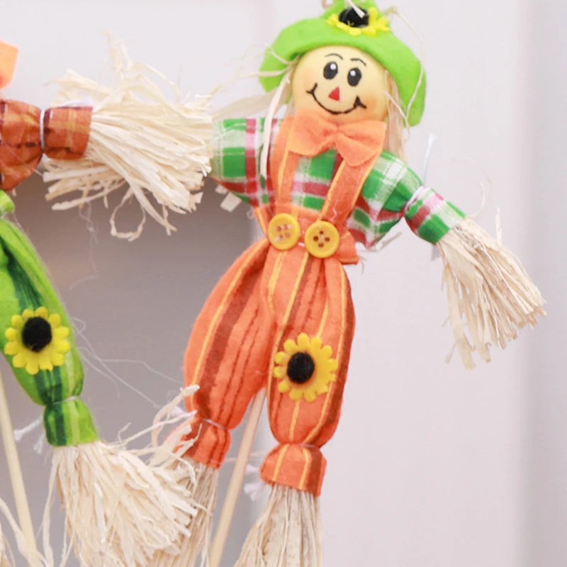 small autumn harvest scarecrow seasonal decoration