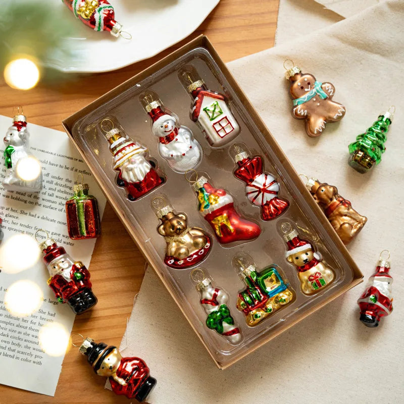 Glass Christmas Tree Ornament Set - LOWZY