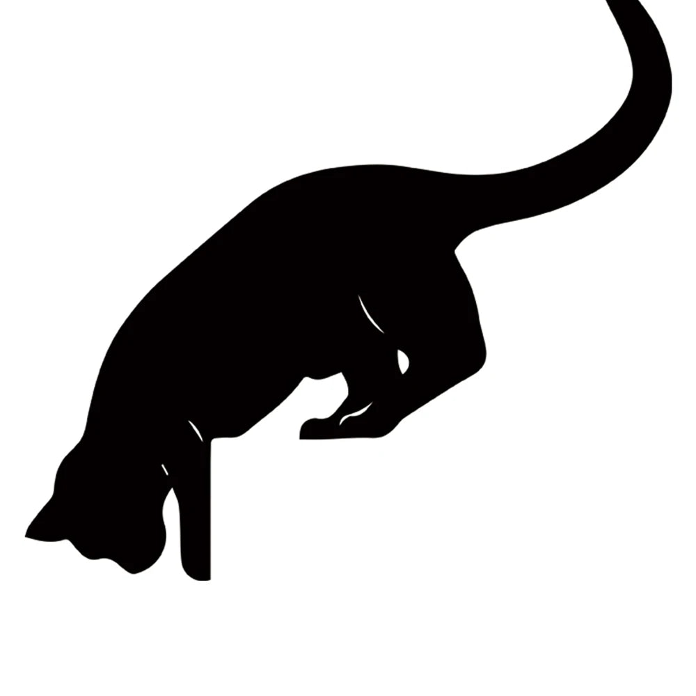 Wooden Cat Door Topper – Peeking Cat Decoration