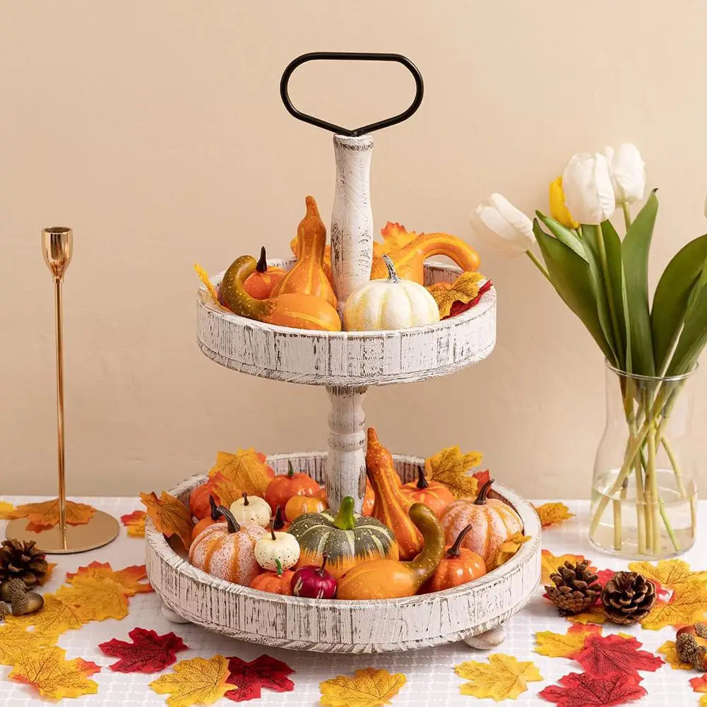 fifty piece autumn harvest decoration set with pumpkins and leaves