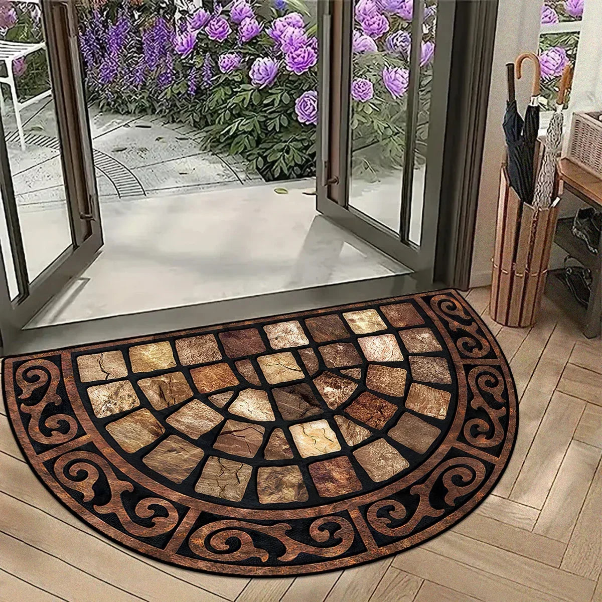Decorative Polyester Entrance Rug