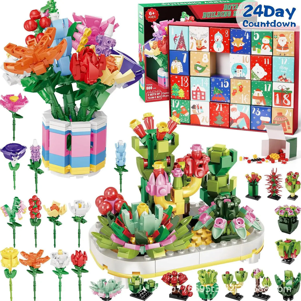 24-Day Christmas Train Advent Calendar Gift Box - LOWZY