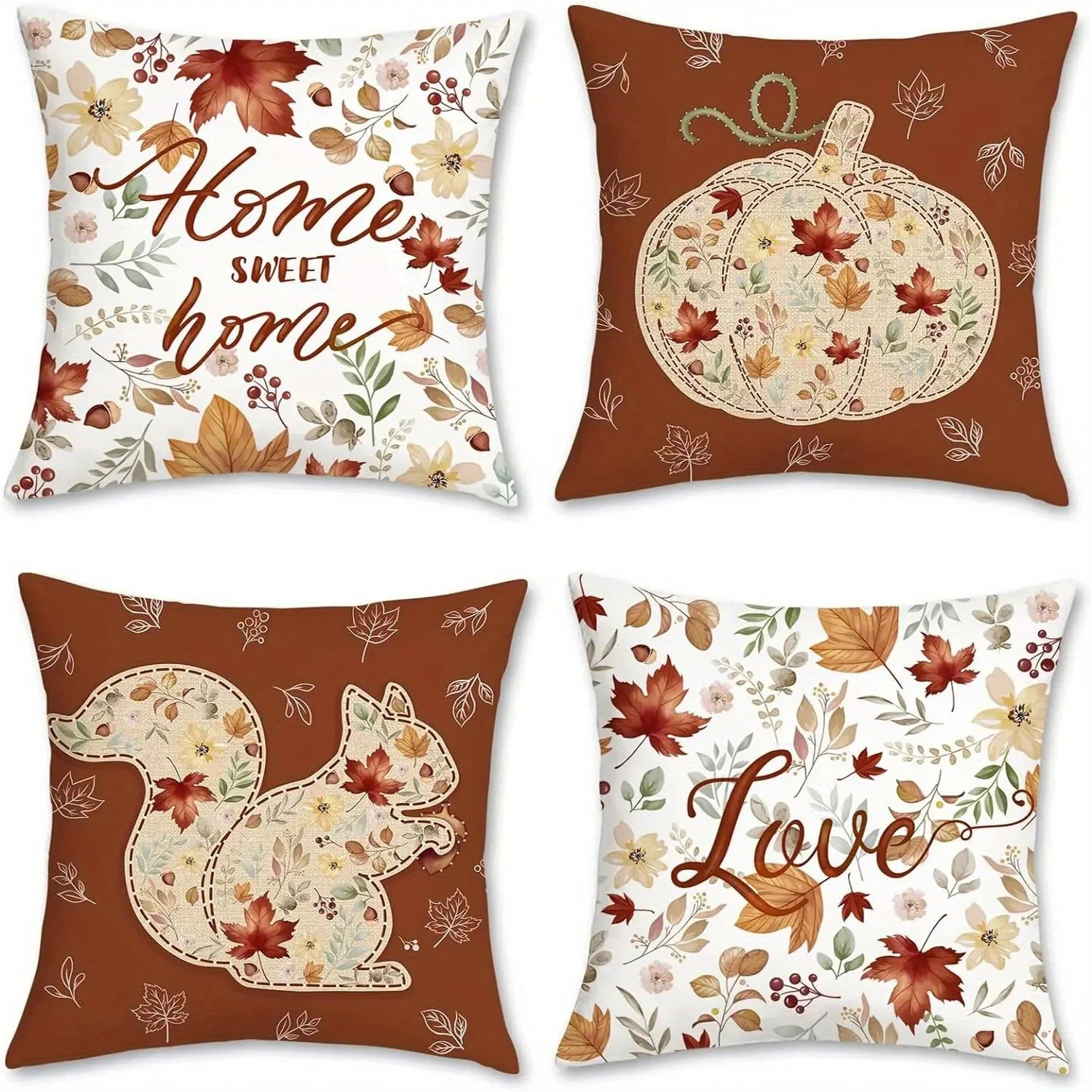 autumn printed decorative cushion cover for sofa or bedroom